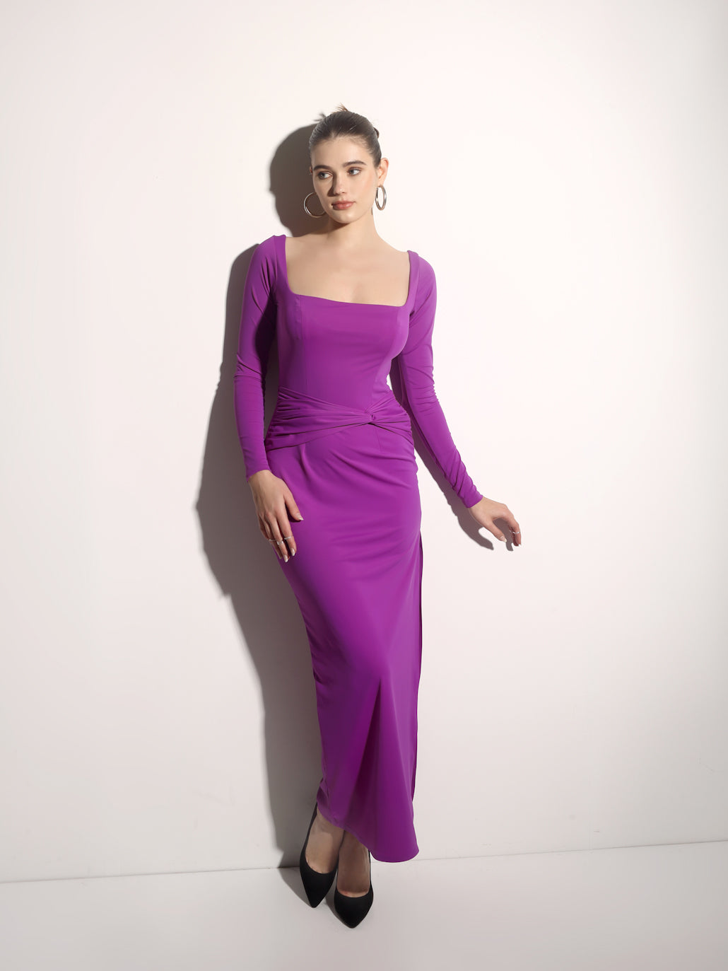 Genesis Bodycon Dress - Purple
