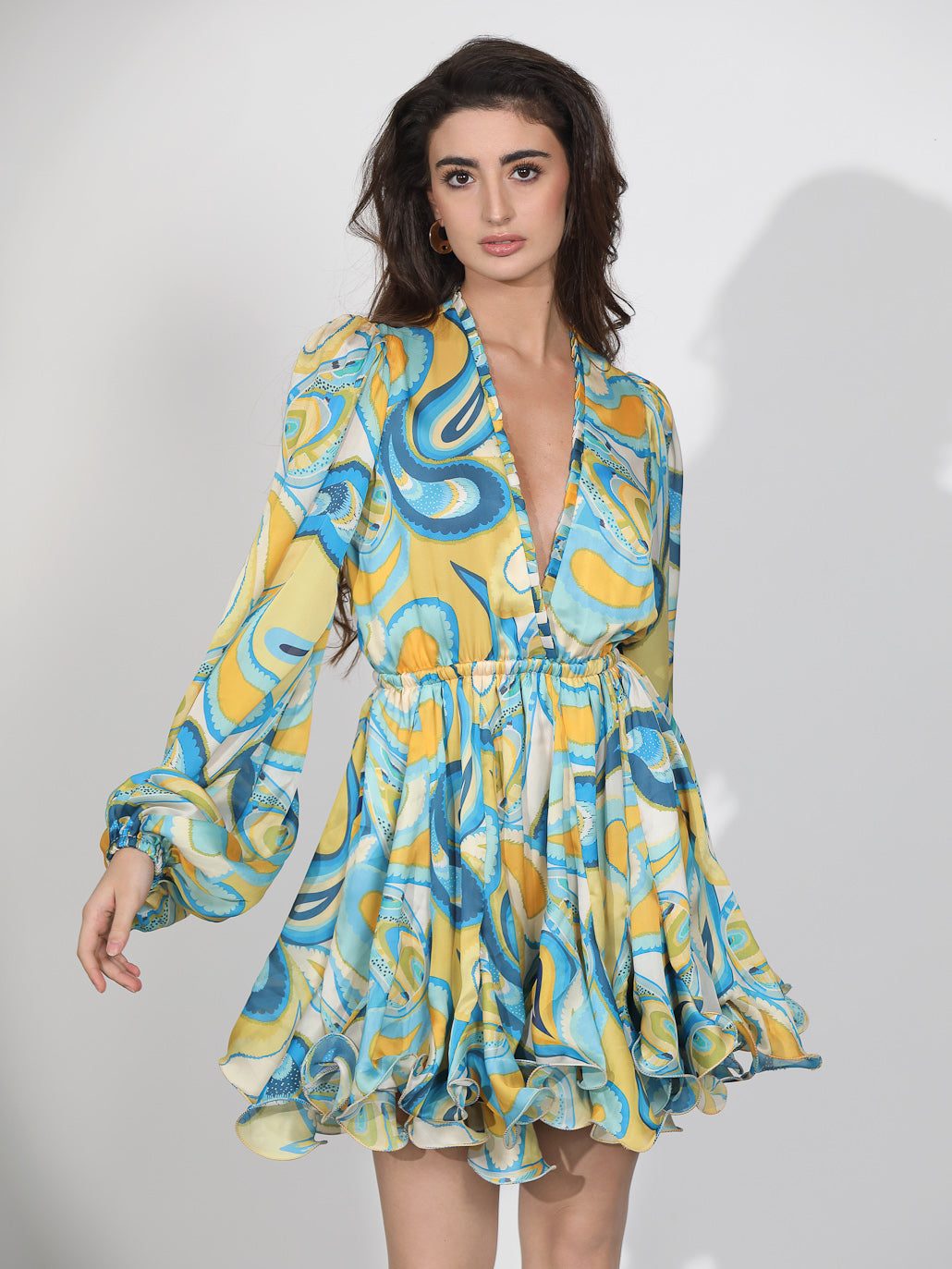 Melina Mini Dress - Paisley Print
