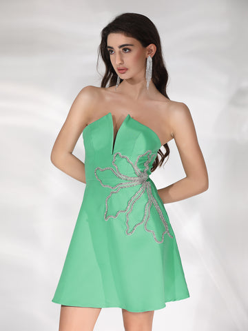 Clare Mini Dress- Seafoam Green