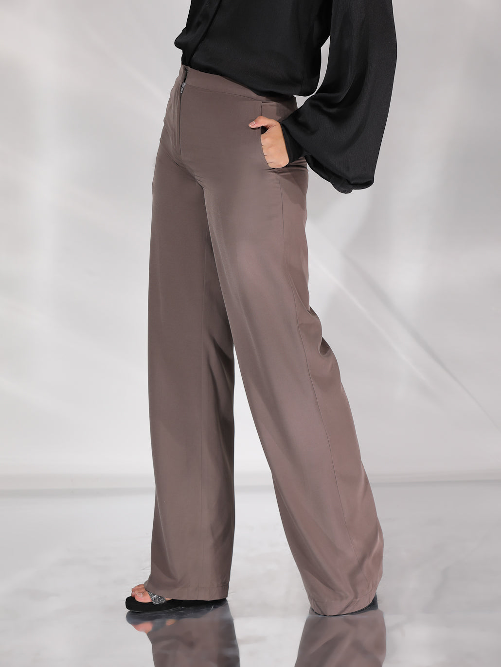 Irene Trousers - Mouse Color
