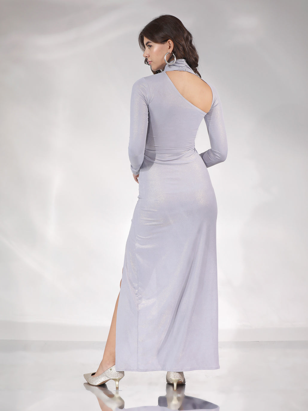 Alaina Long Bodycon Dress - Lavender