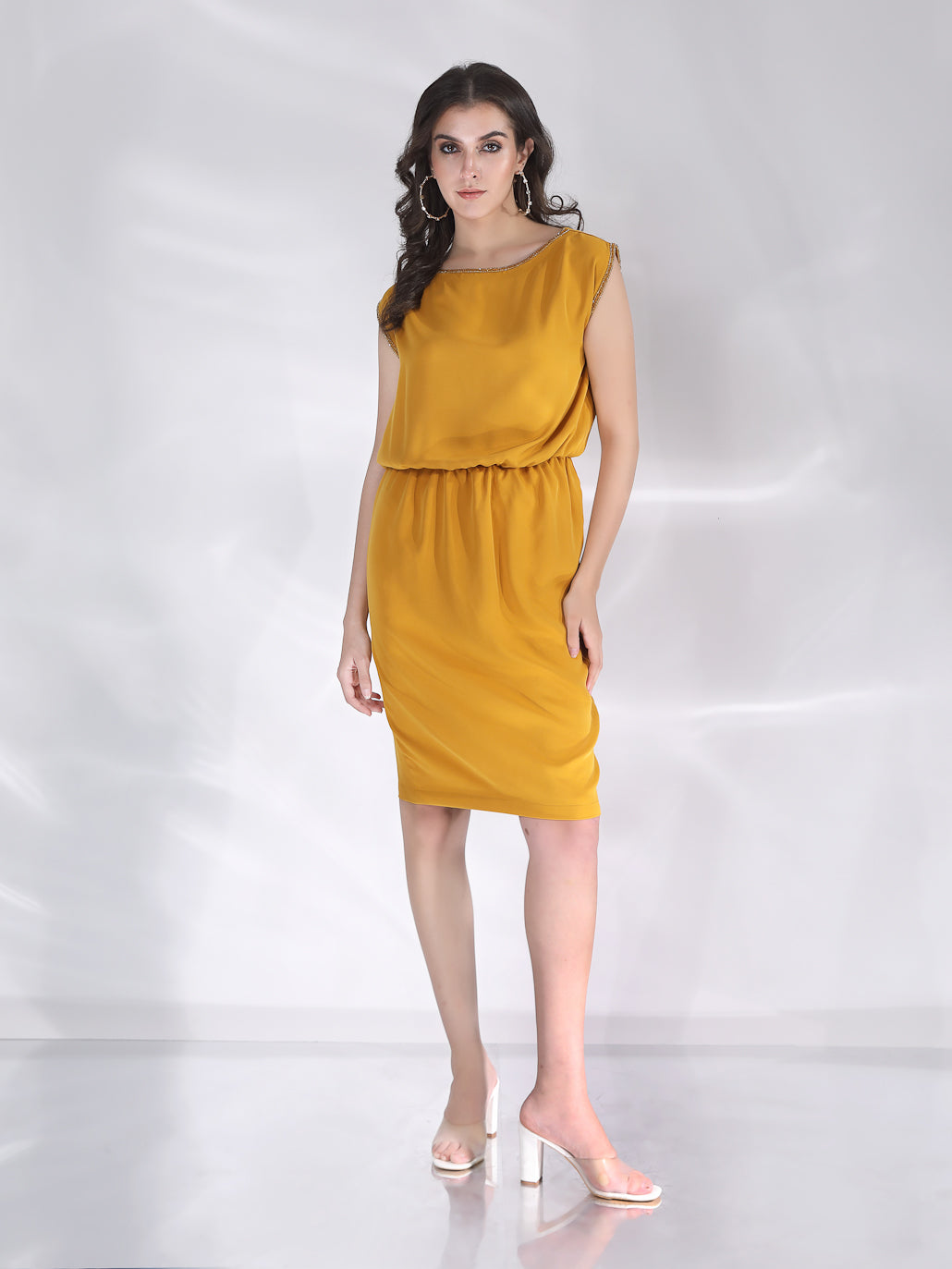 Adalee Mini Dress - Mustard