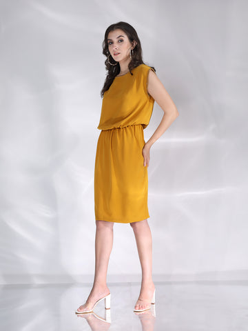 Adalee Mini Dress - Mustard