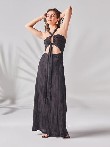 Lylah Maxi Dress - Black