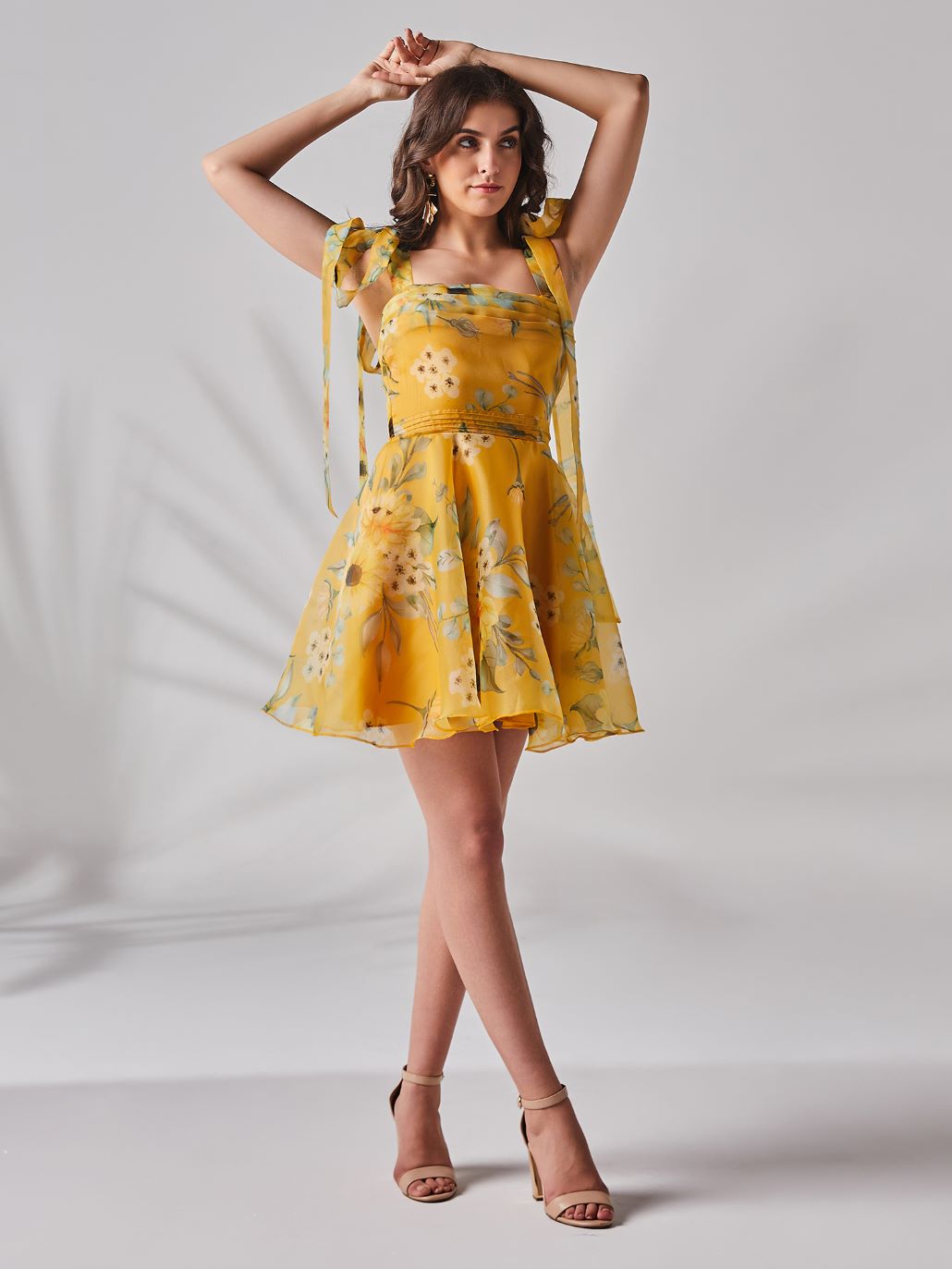 Jayleen Date Dress - Sunflower Print