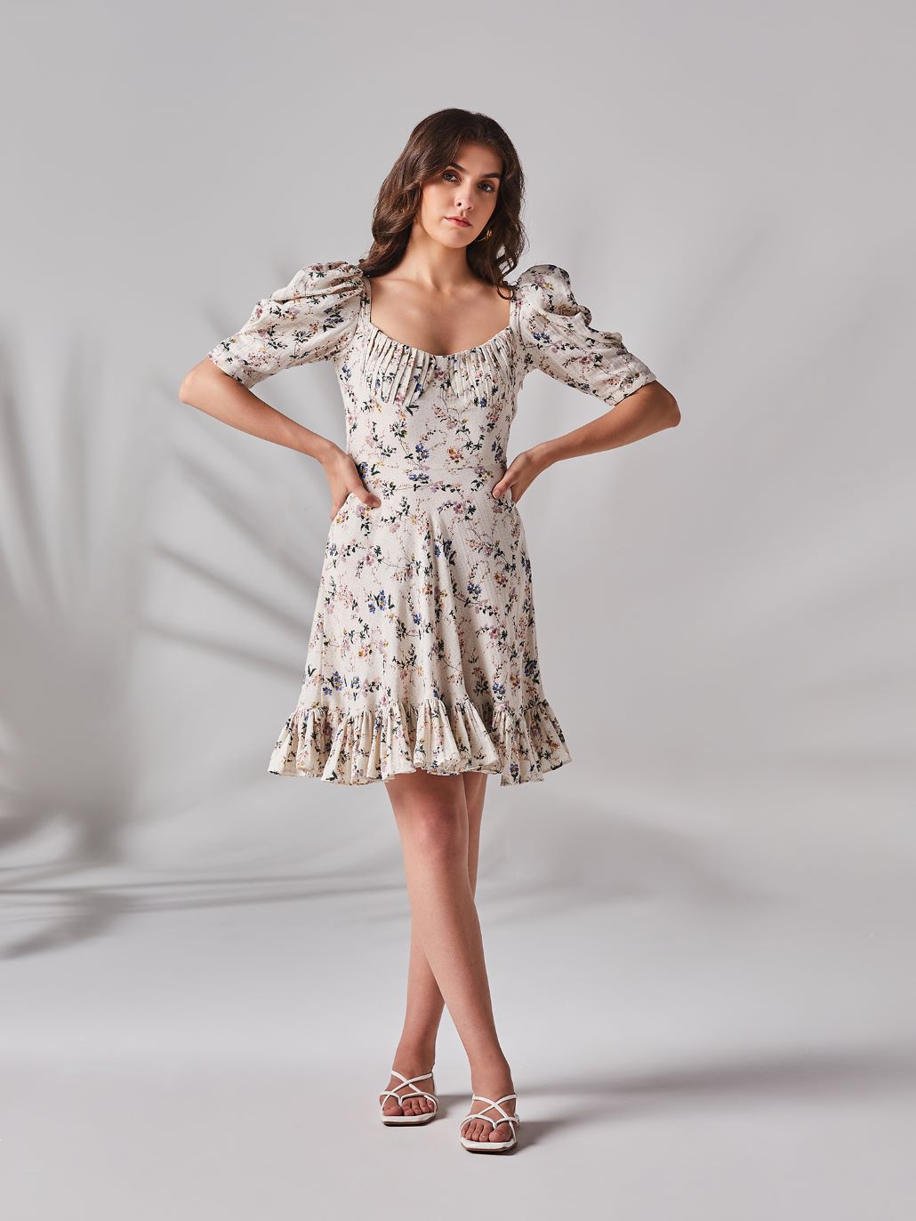 Zahra Mini Dress - Floral Print
