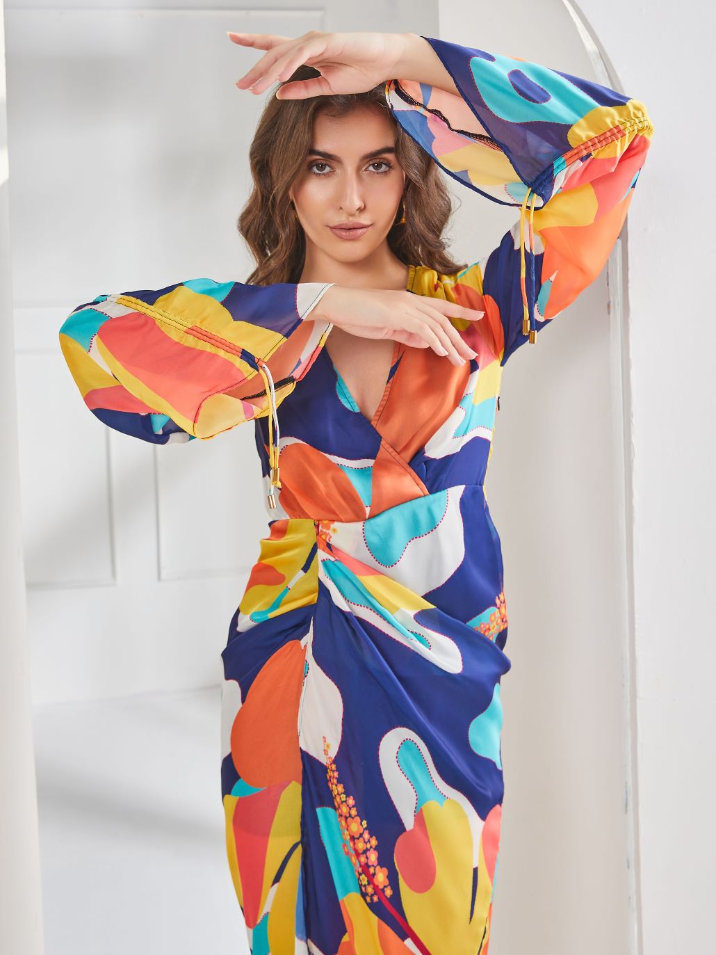 Madisyn Midi Dress- Print