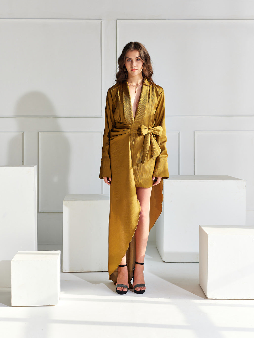 Lyla Coat Dress - Olive Green
