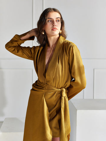 Lyla Coat Dress - Olive Green