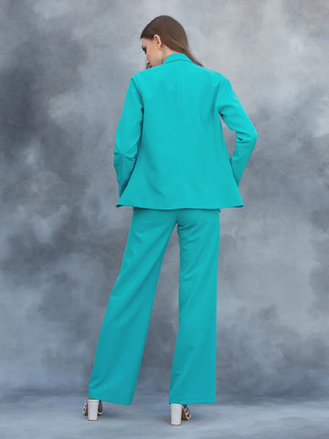Parker Blazer Pant Set - Tiffany Blue