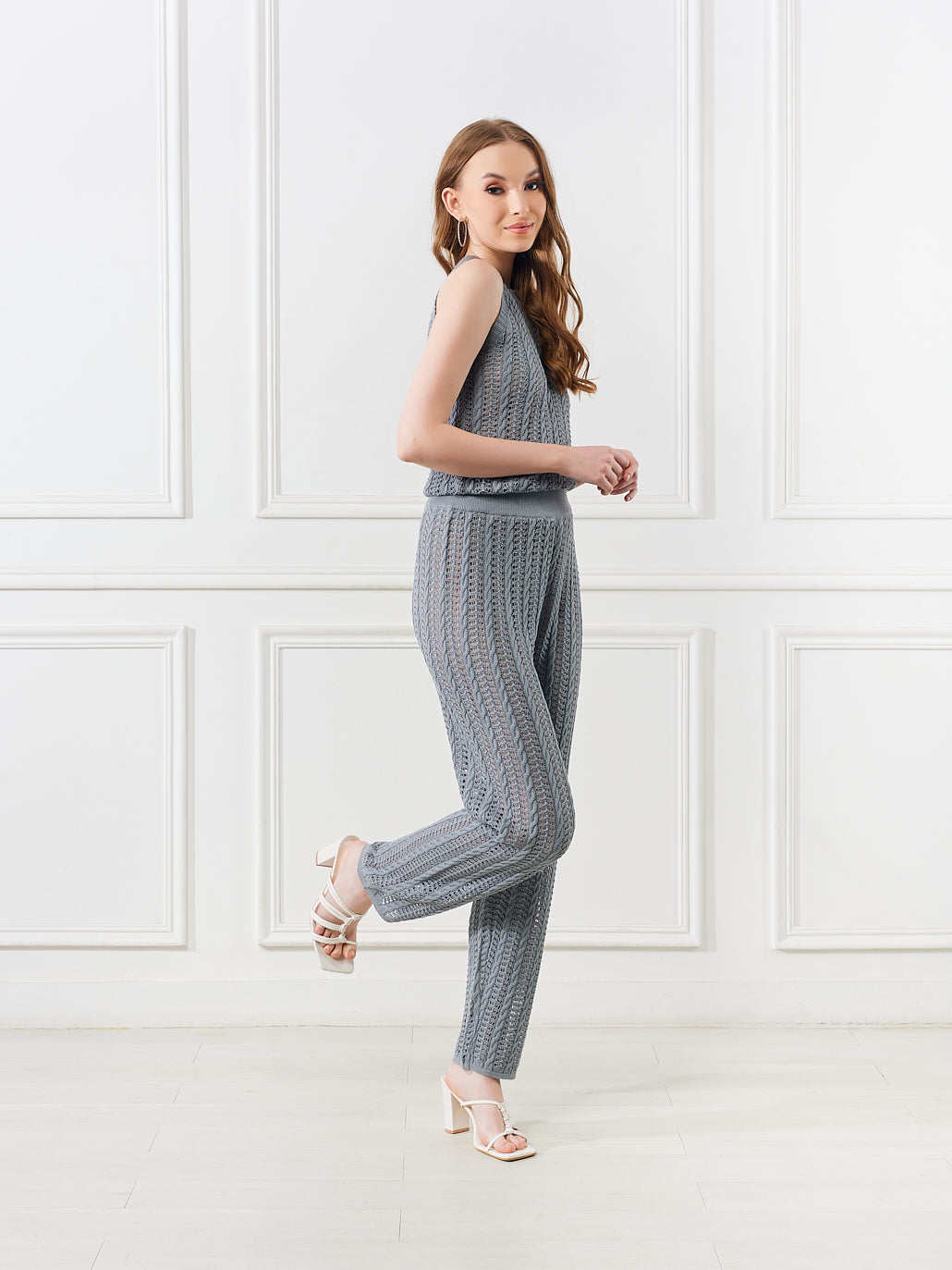 Myla Narrow Pants - Grey