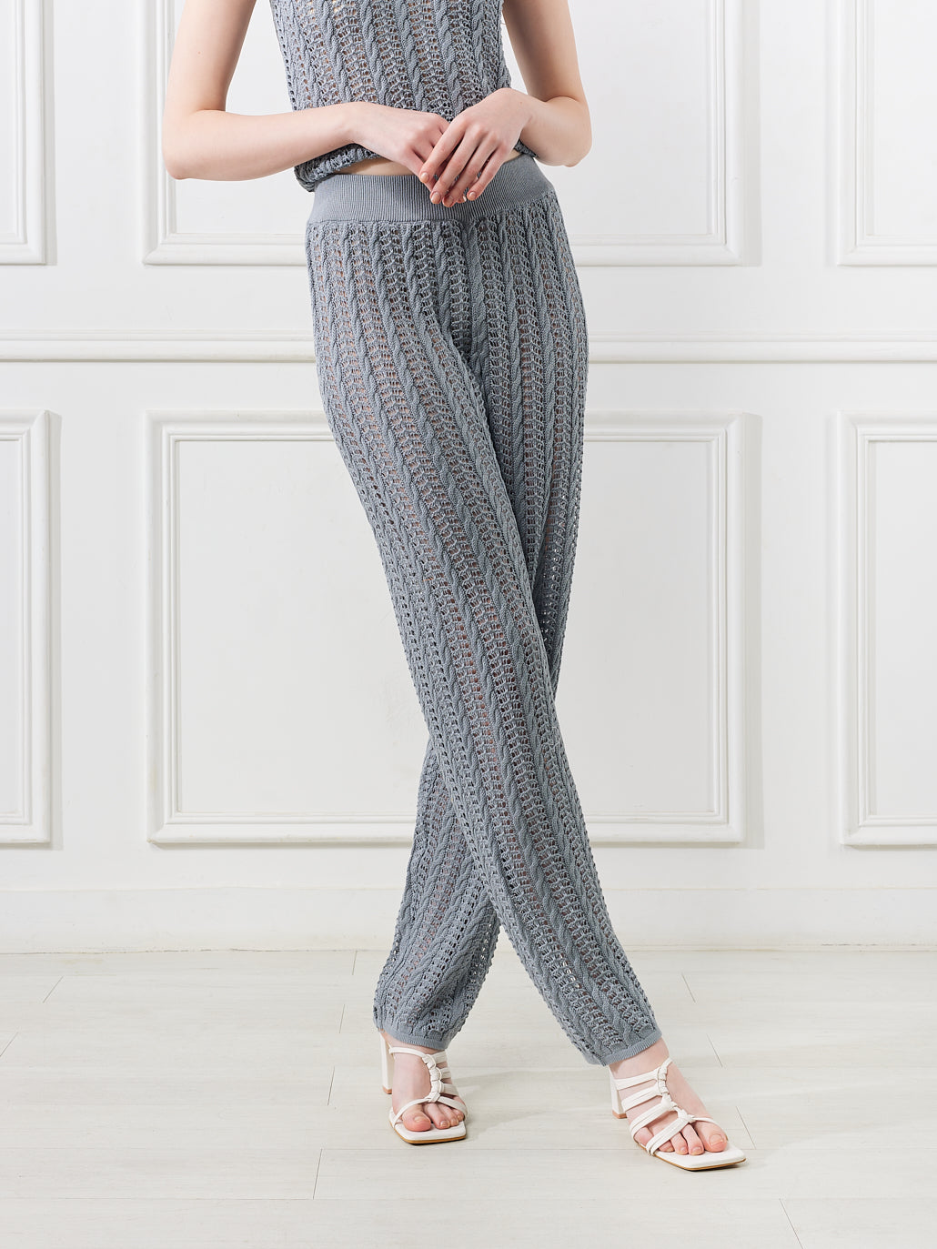 Myla Narrow Pants - Grey