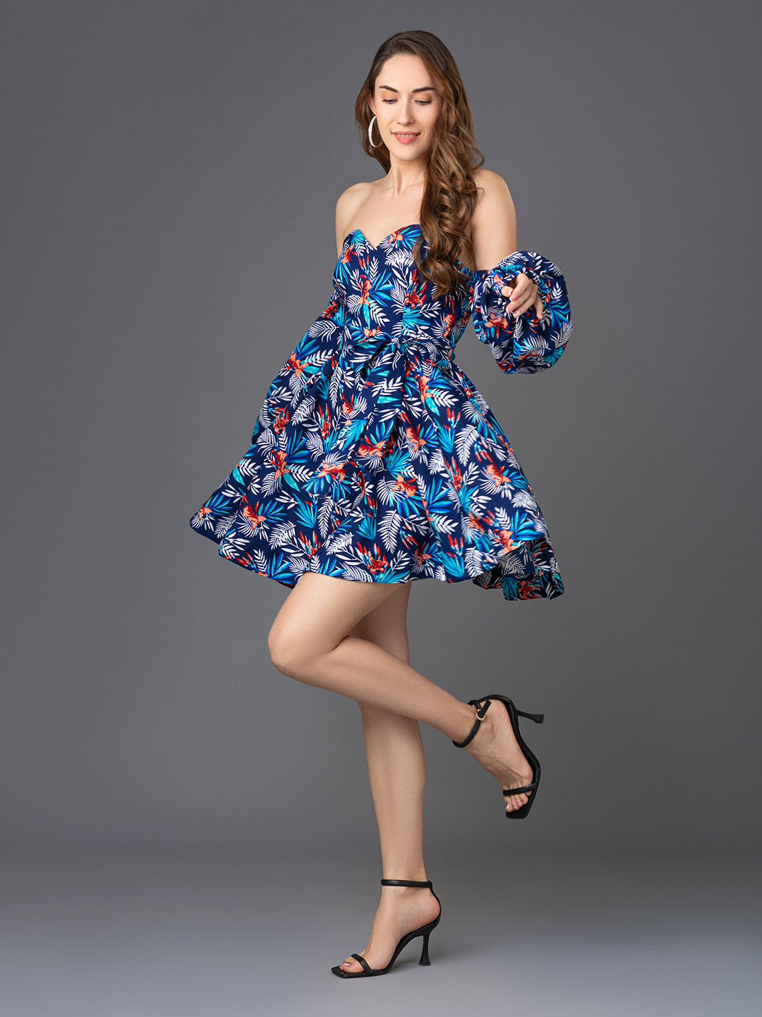 Sophia Mini Dress - Blue