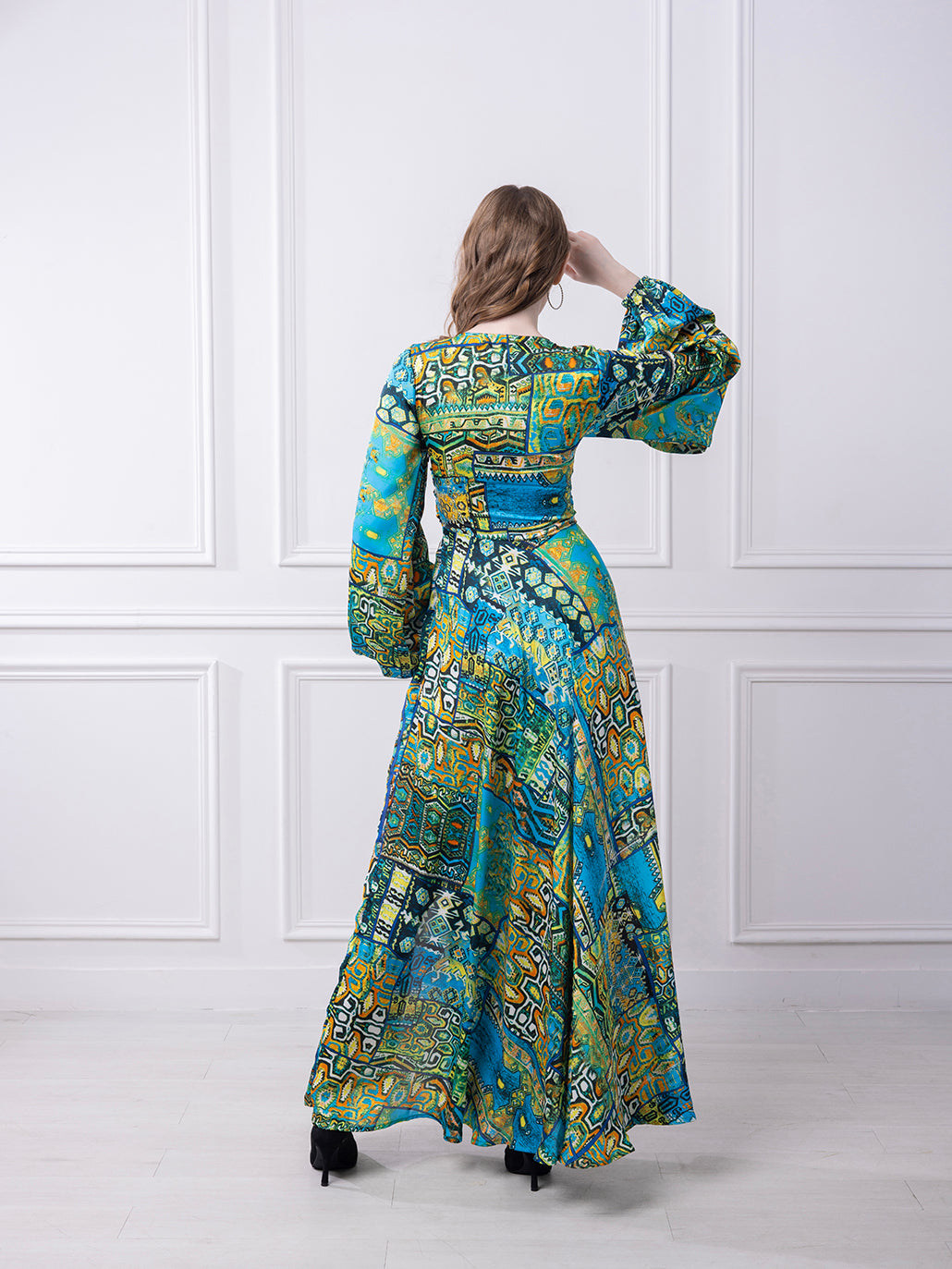 Freya Printed Gown Dress - Print