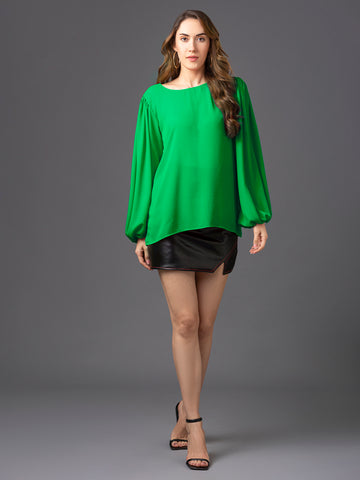 Victoria Long Sleeve Top - Green